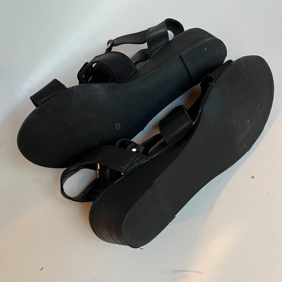 Steve Madden Neviss Gladiator Black Leather Strappy Sandals - new, Size 9.5 - Picture 8 of 10